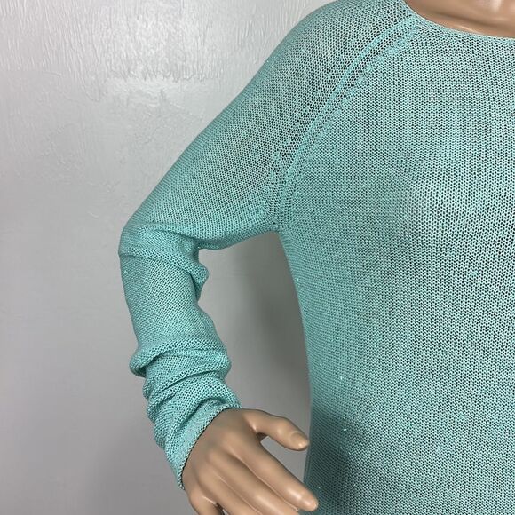J. McLaughlin Mint Green Beaded Hi-Low Hem Knitted Tunic Top Size S - Picture 2 of 7